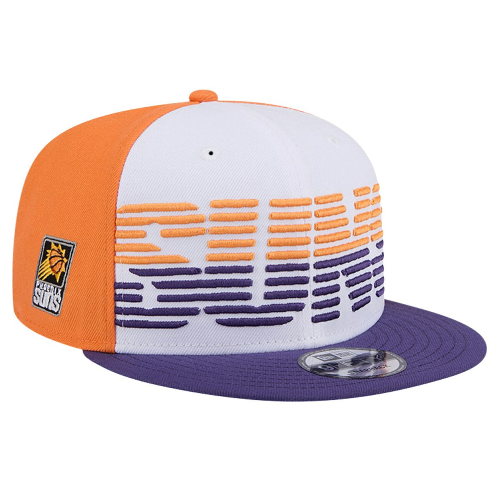 Phoenix Suns Throwback Gradient Tech Font 9FIFTY Snapback Hat White/Purple