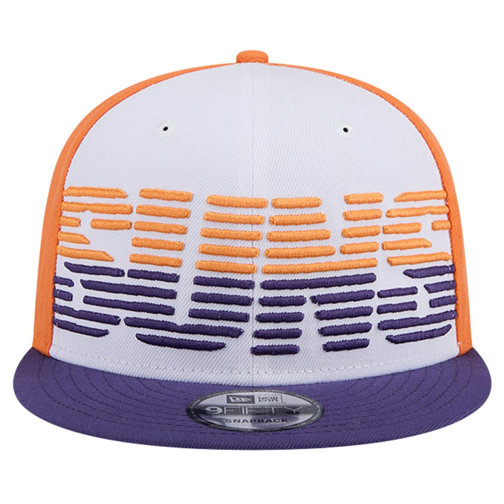 Phoenix Suns Throwback Gradient Tech Font 9FIFTY Snapback Hat White/Purple