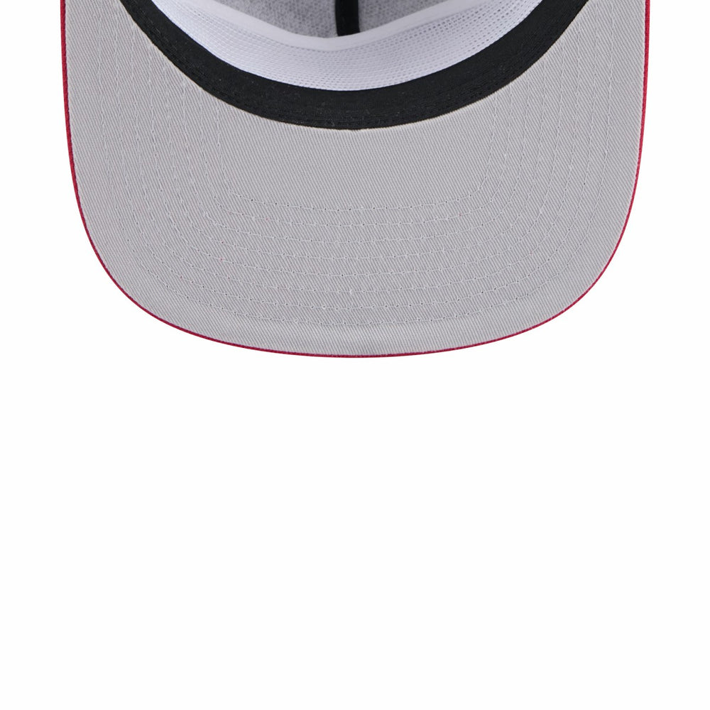 Miami Heat Throwback Team Arch Golfer Snapback Hat Black/Red