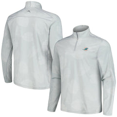 Miami Dolphins Delray Frond IslandZone Half-Zip Sweatshirt Gray