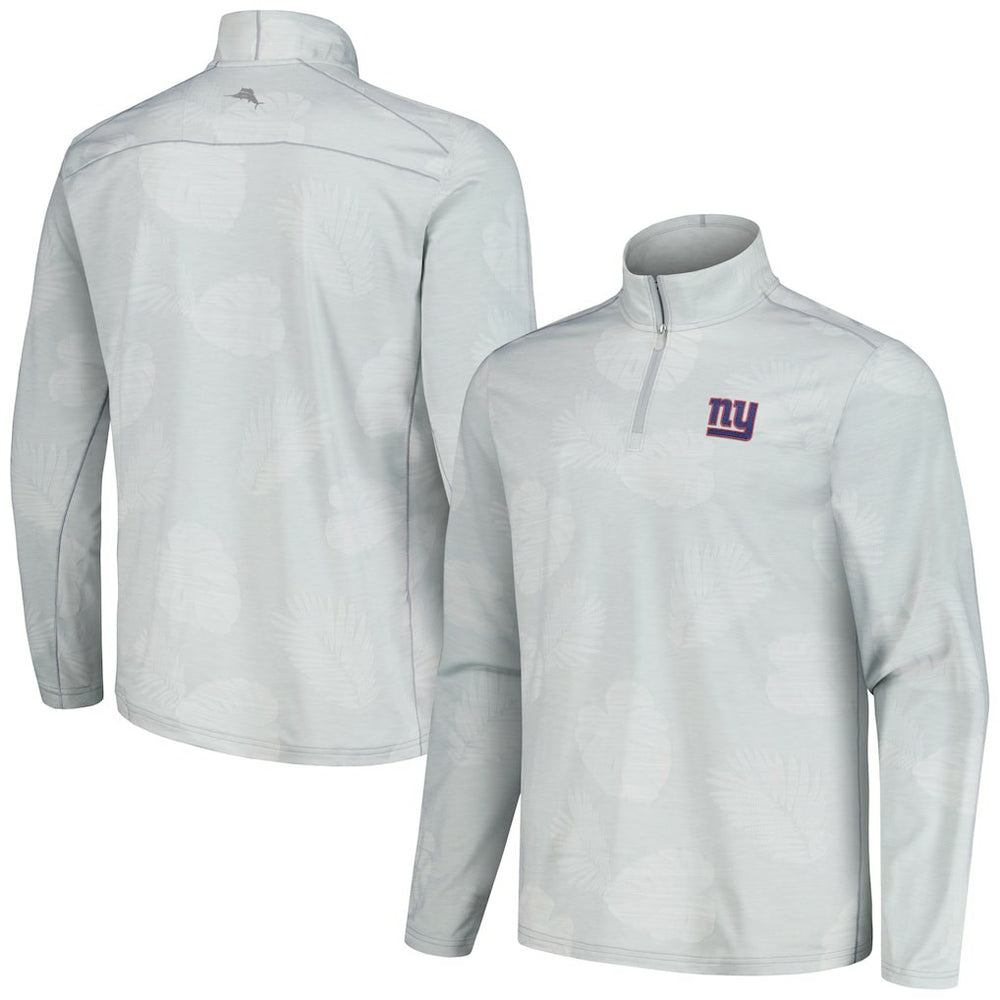 New York Giants Delray Frond IslandZone Half-Zip Sweatshirt Gray