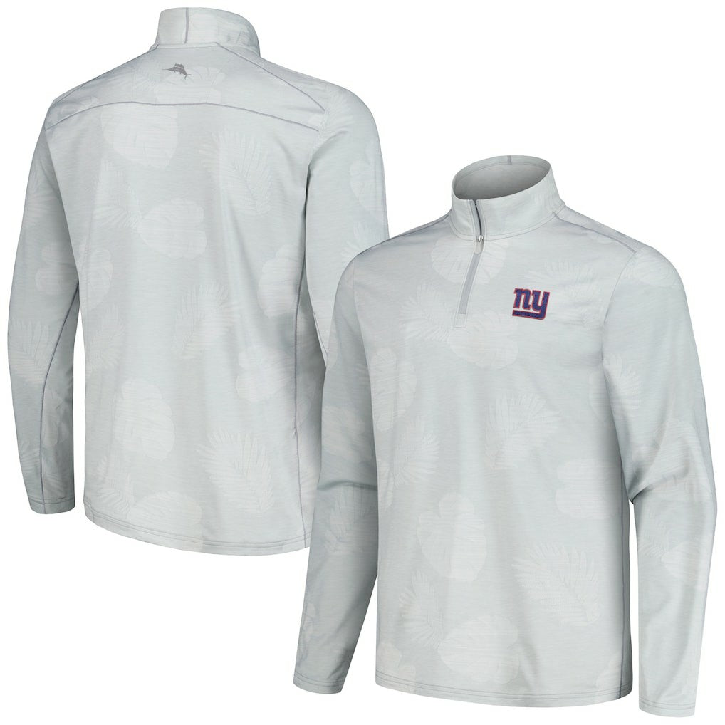 New York Giants Delray Frond IslandZone Half-Zip Sweatshirt Gray