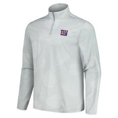 New York Giants Delray Frond IslandZone Half-Zip Sweatshirt Gray