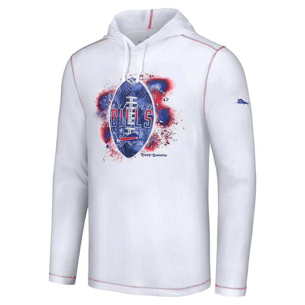 Buffalo Bills Graffiti Touchdown Pullover Hoodie White