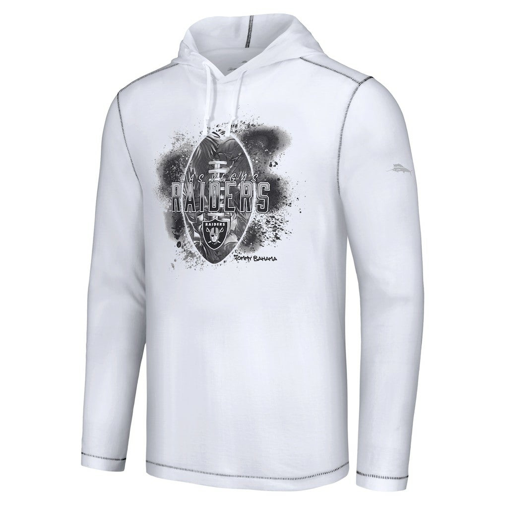 Las Vegas Raiders Graffiti Touchdown Pullover Hoodie White