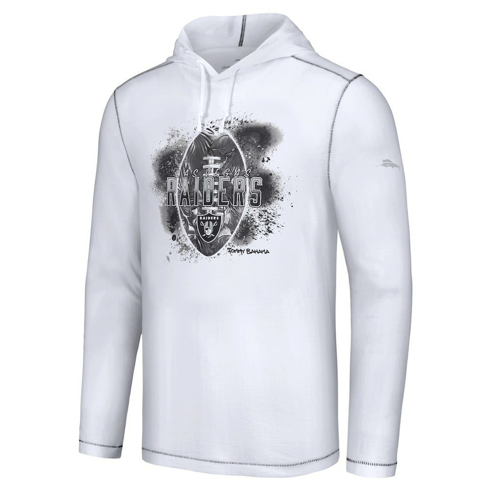 Las Vegas Raiders Graffiti Touchdown Pullover Hoodie White