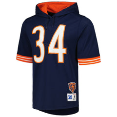 Walter Payton Chicago Bears Retired Player Name & Number Mesh Hoodie T-Shirt Navy