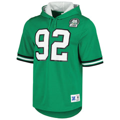 Reggie White Philadelphia Eagles Retired Player Name & Number Mesh Hoodie T-Shirt Kelly Green