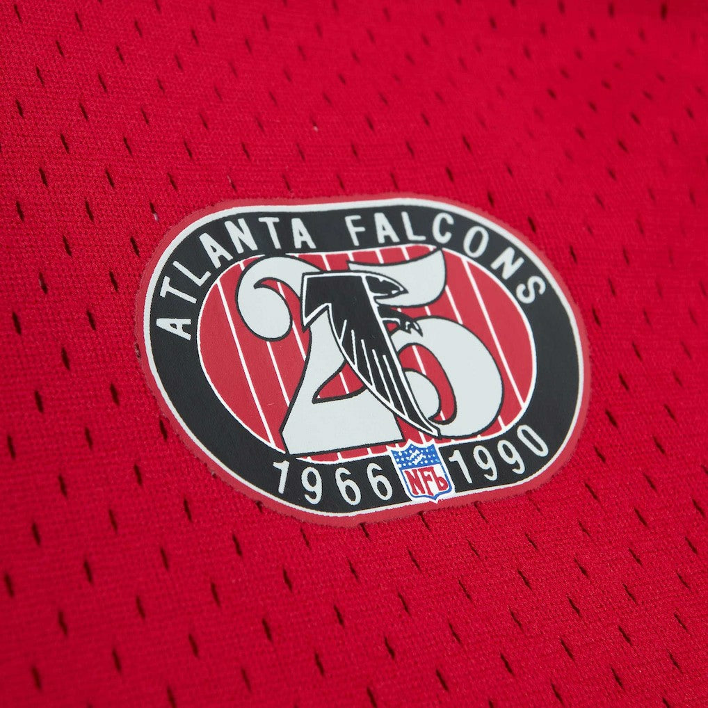 Deion Sanders Atlanta Falcons Retired Player Name & Number Mesh Top Red