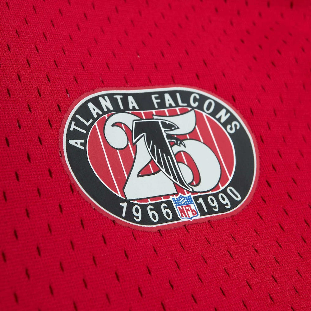 Deion Sanders Atlanta Falcons Retired Player Name & Number Mesh Top Red