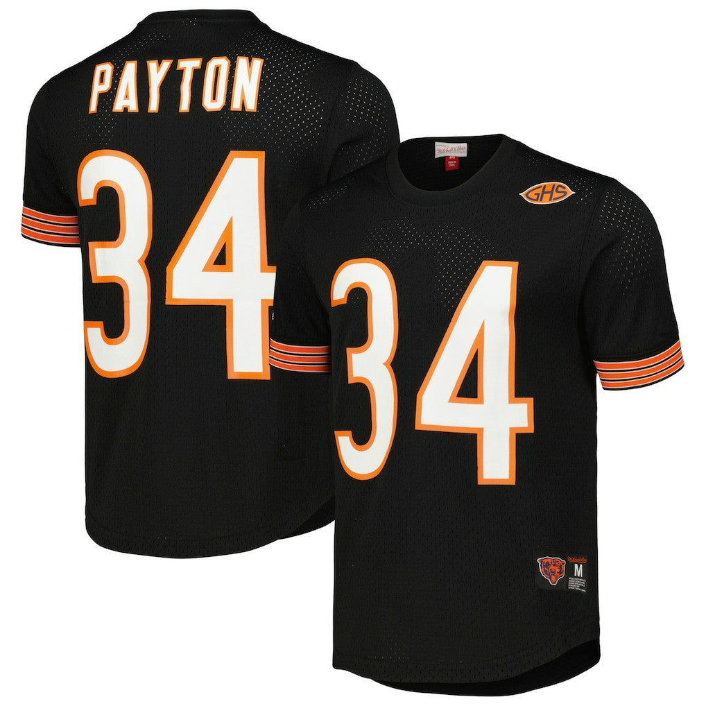Walter Payton Chicago Bears Retired Player Name & Number Mesh Top Black