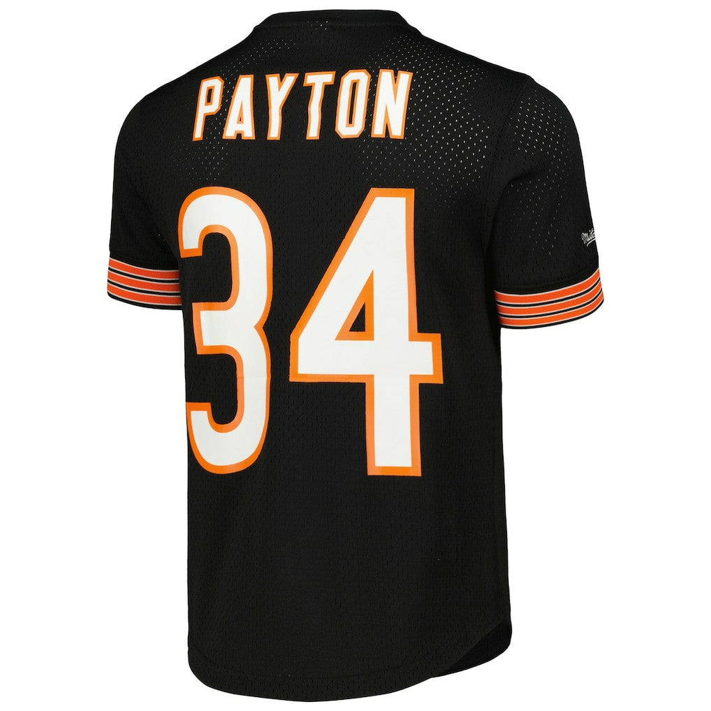 Walter Payton Chicago Bears Retired Player Name & Number Mesh Top Black