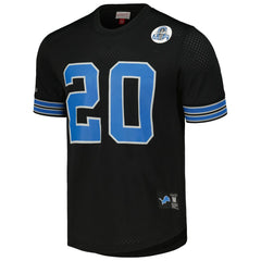 Barry Sanders Detroit Lions Retired Player Name & Number Mesh Top Black
