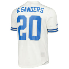 Barry Sanders Detroit Lions Retired Player Name & Number Mesh Top White