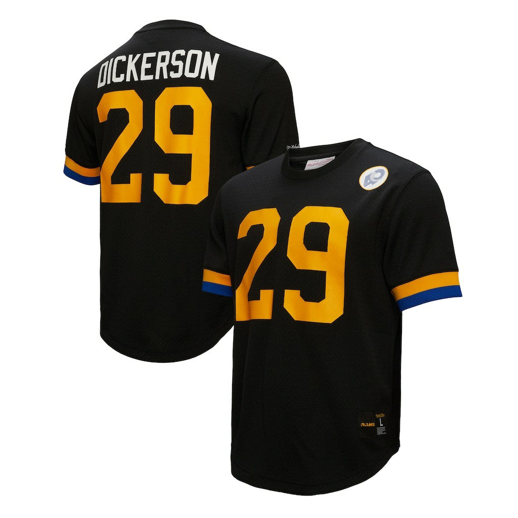 Eric Dickerson Los Angeles Rams Retired Player Name & Number Mesh Top Black