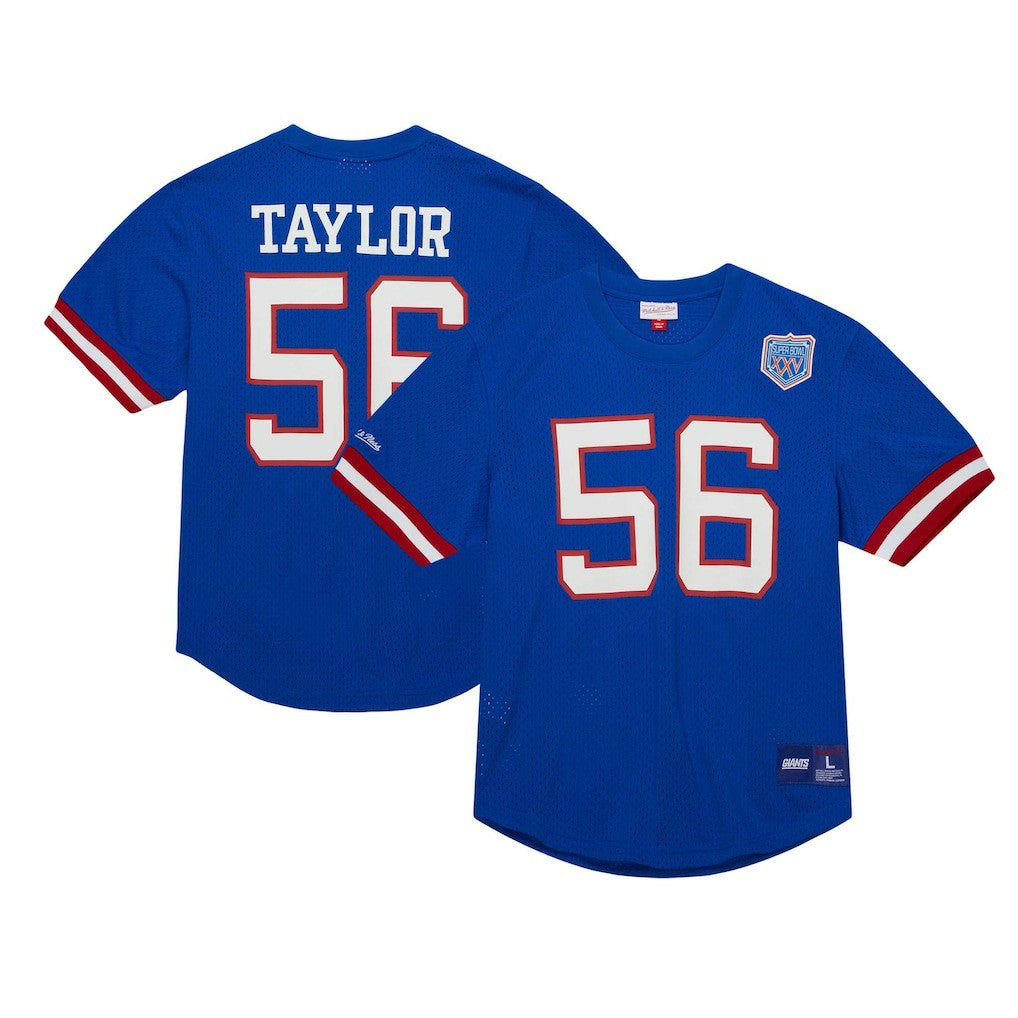 Lawrence Taylor New York Giants Retired Player Name & Number Mesh Top Royal