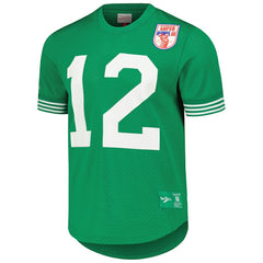 Joe Namath New York Jets Retired Player Name & Number Mesh Top Kelly Green