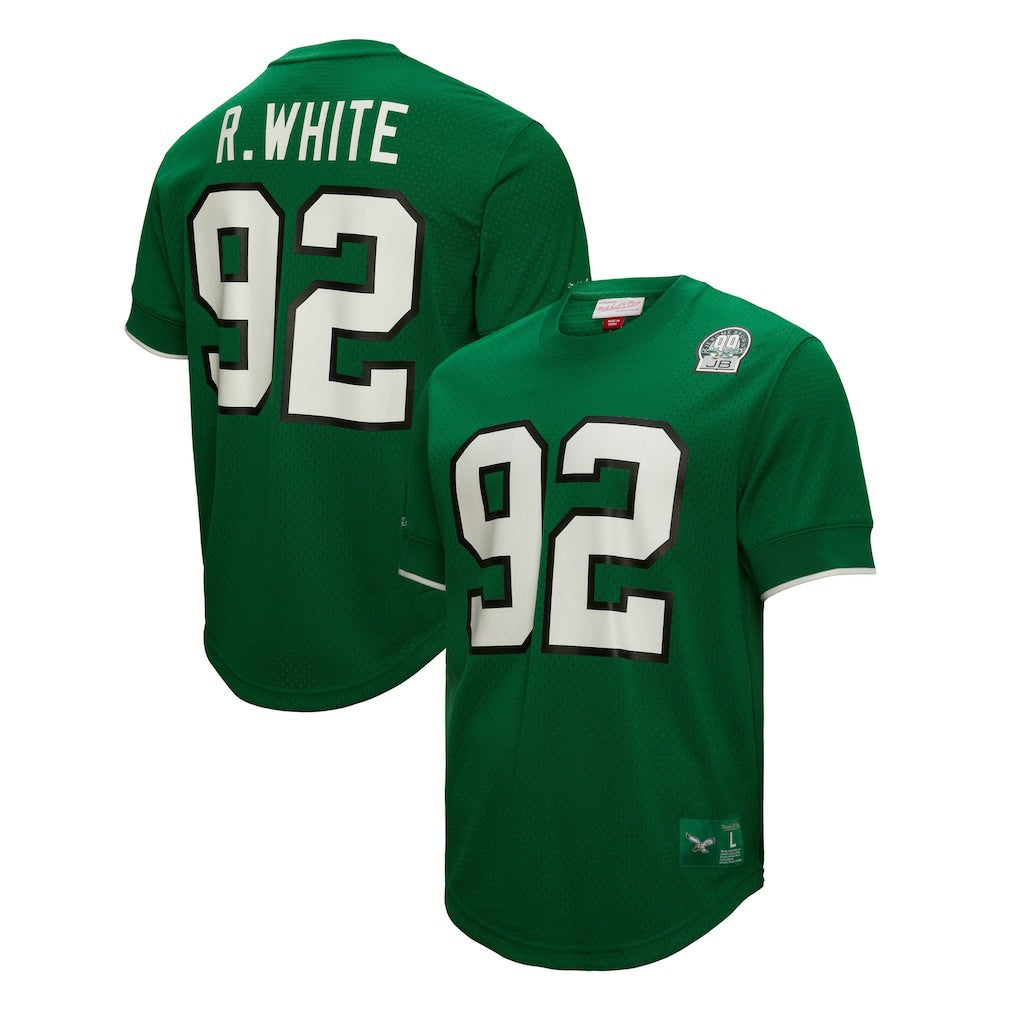 Reggie White Philadelphia Eagles Retired Player Name & Number Mesh Top Kelly Green