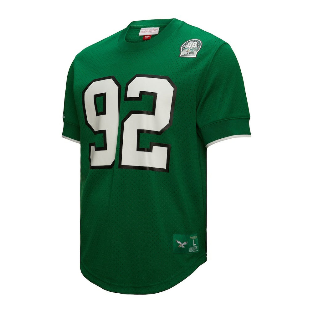 Reggie White Philadelphia Eagles Retired Player Name & Number Mesh Top Kelly Green