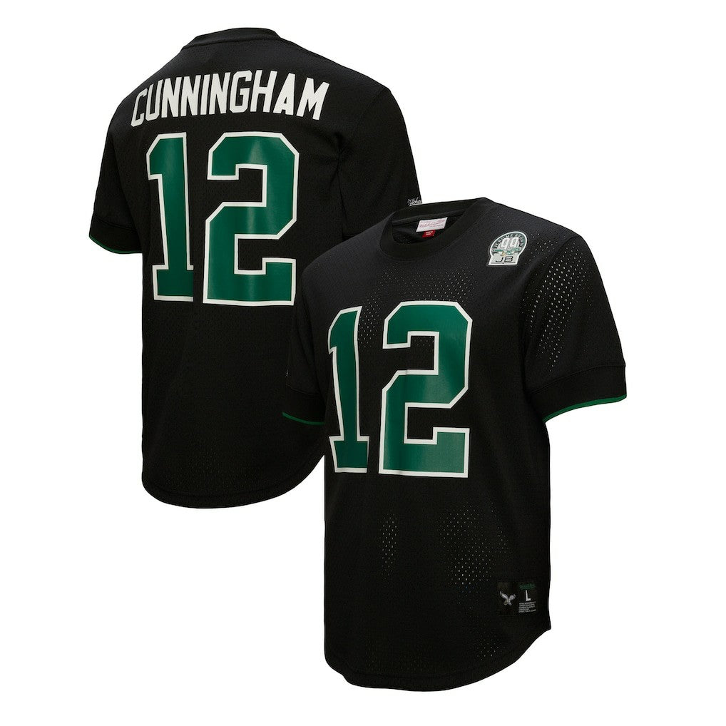 Randall Cunningham Philadelphia Eagles Retired Player Name & Number Mesh Top Black