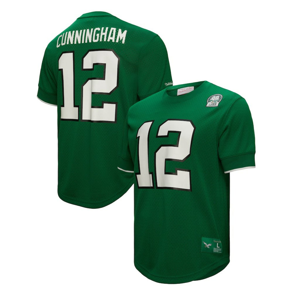 Randall Cunningham Philadelphia Eagles Retired Player Name & Number Mesh Top Kelly Green