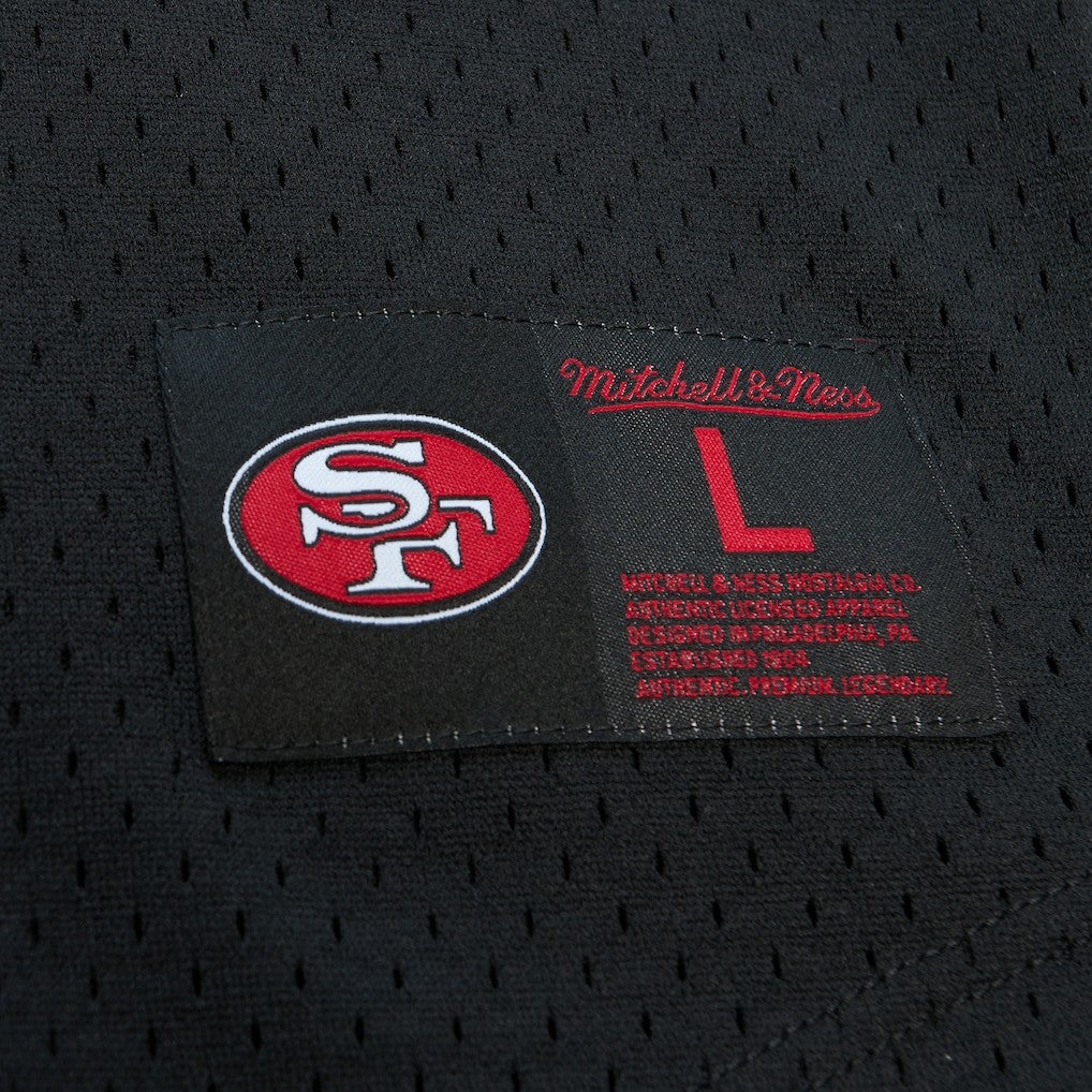 Joe Montana San Francisco 49ers Retired Player Name & Number Mesh Top Black