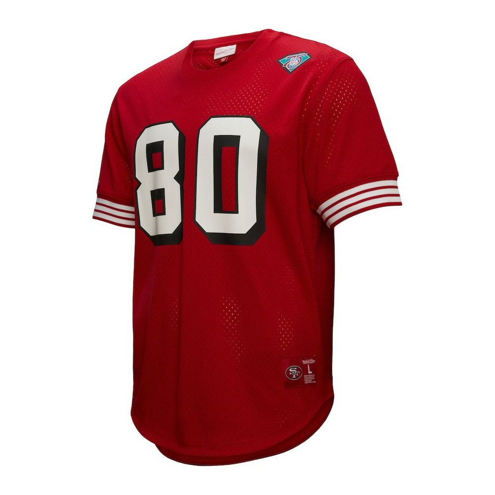 Jerry Rice San Francisco 49ers Retired Player Name & Number Mesh Top Scarlet