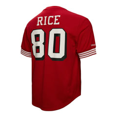 Jerry Rice San Francisco 49ers Retired Player Name & Number Mesh Top Scarlet