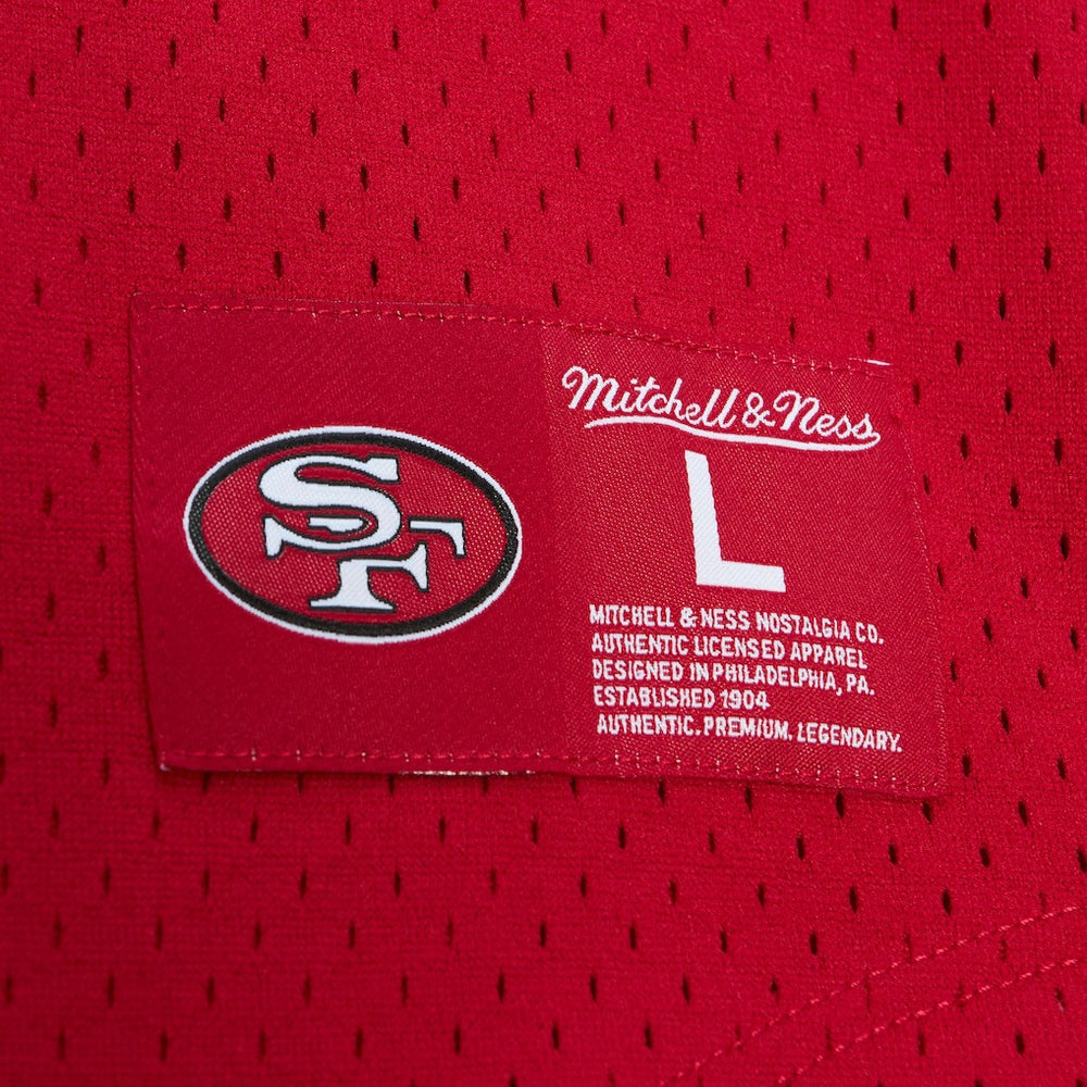 Jerry Rice San Francisco 49ers Retired Player Name & Number Mesh Top Scarlet