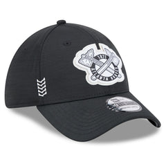 Atlanta Braves New Era 2024 Clubhouse 39THIRTY Flex Hat - Black Hats