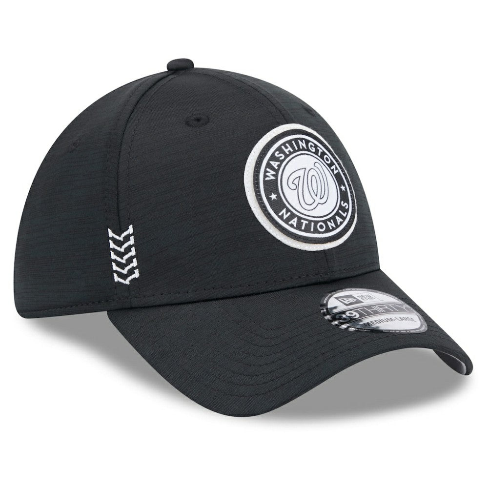Washington Nationals New Era 2024 Clubhouse 39THIRTY Flex Hat - Black Hats