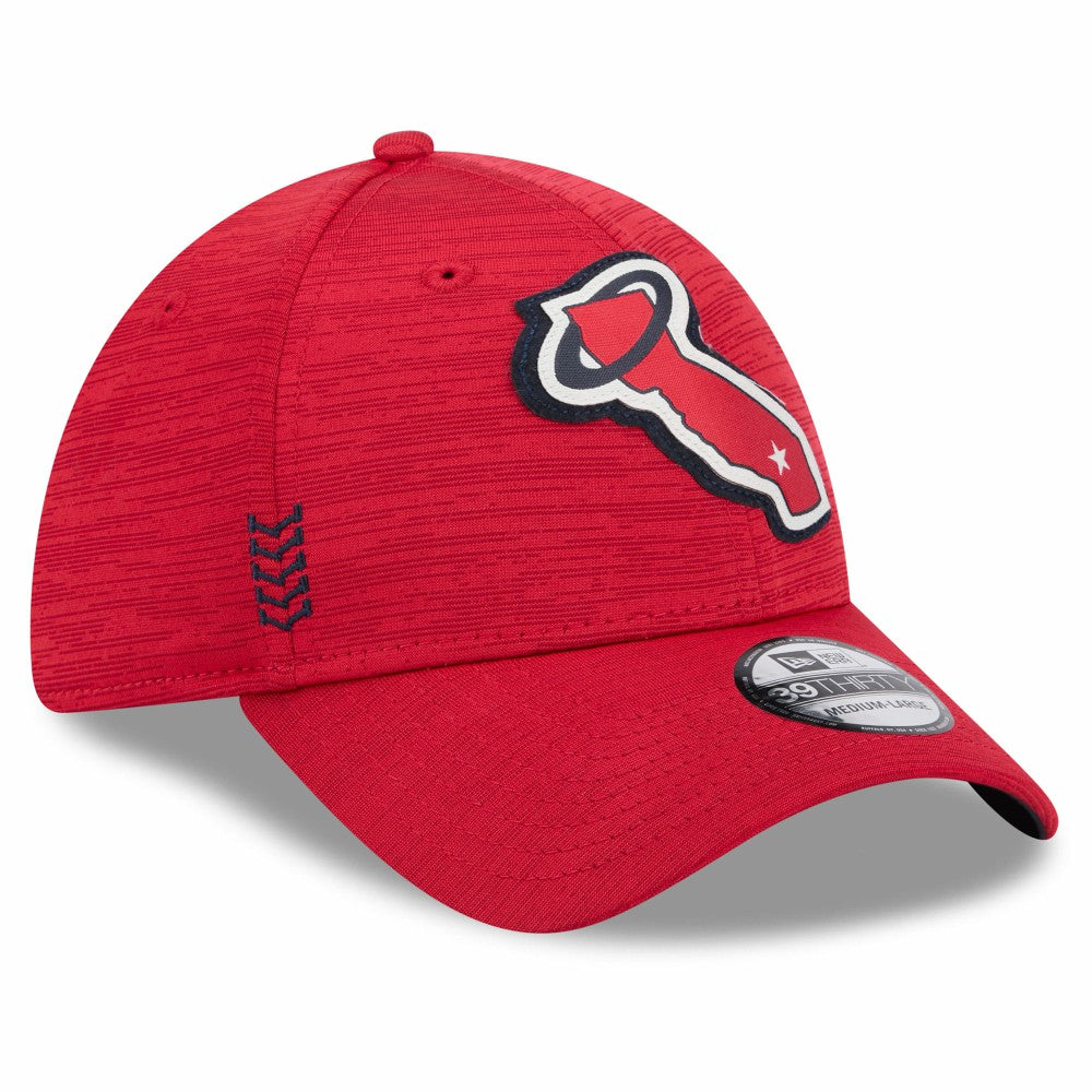 Los Angeles Angels New Era 2024 Clubhouse 39THIRTY Flex Hat - Red Hats