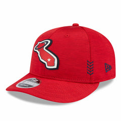 Los Angeles Angels New Era 2024 Clubhouse Low Profile 9FIFTY Snapback Hat - Red Hats