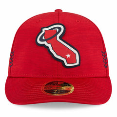 Los Angeles Angels New Era 2024 Clubhouse Low Profile 59FIFTY Fitted Hat - Red Hats