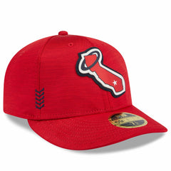 Los Angeles Angels New Era 2024 Clubhouse Low Profile 59FIFTY Fitted Hat - Red Hats