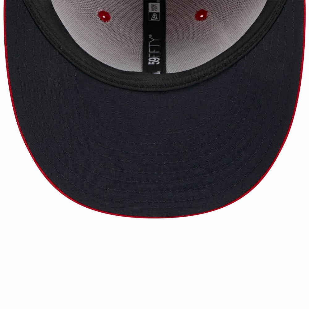 Los Angeles Angels New Era 2024 Clubhouse Low Profile 59FIFTY Fitted Hat - Red Hats