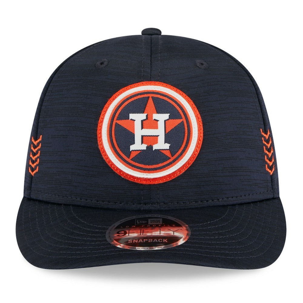Houston Astros New Era 2024 Clubhouse Low Profile 9FIFTY Snapback Hat - Navy Hats