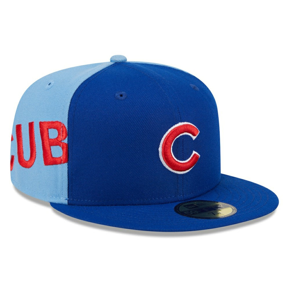 Chicago Cubs New Era Gameday Sideswipe 59FIFTY Fitted Hat - Royal/Light Blue Hats