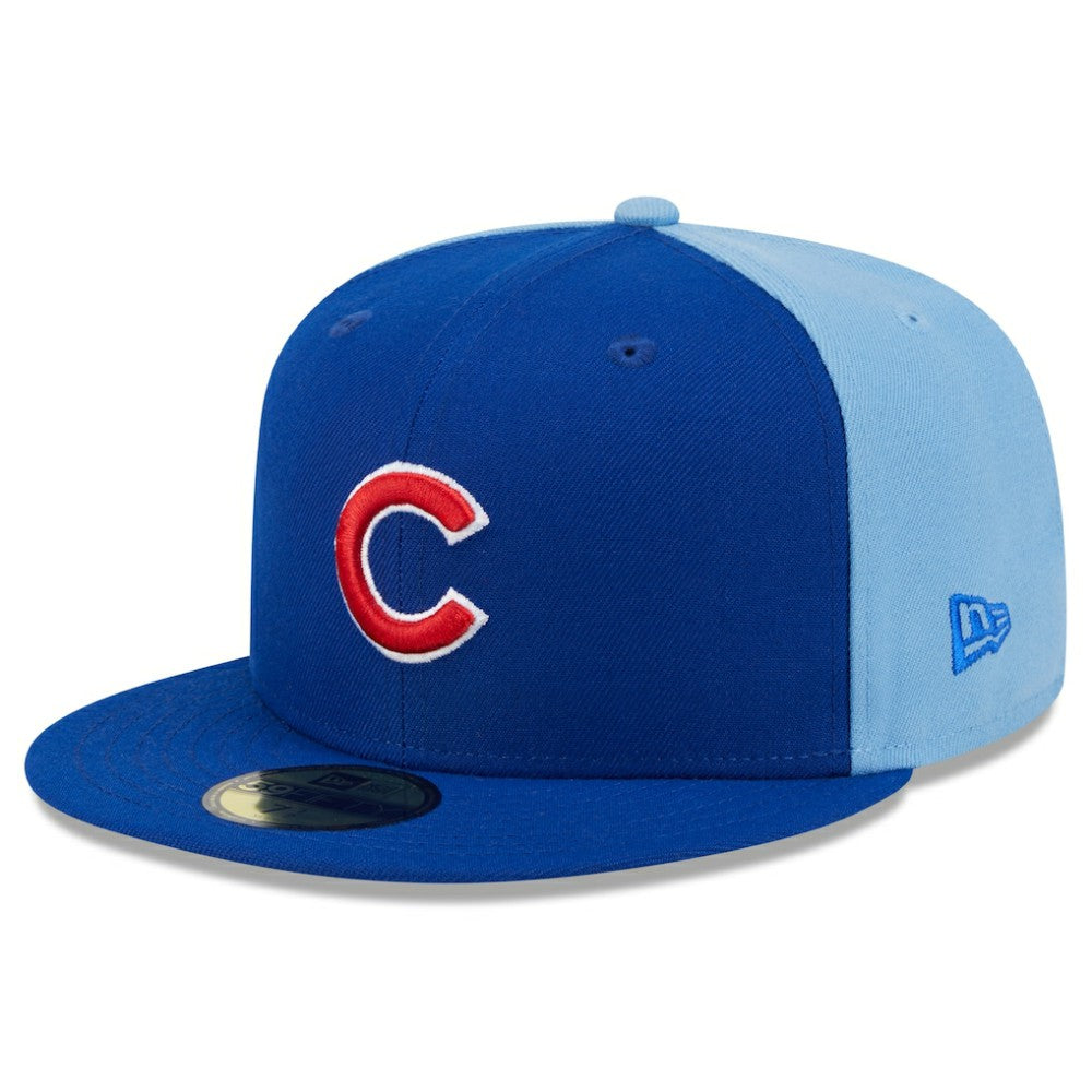 Chicago Cubs New Era Gameday Sideswipe 59FIFTY Fitted Hat - Royal/Light Blue Hats