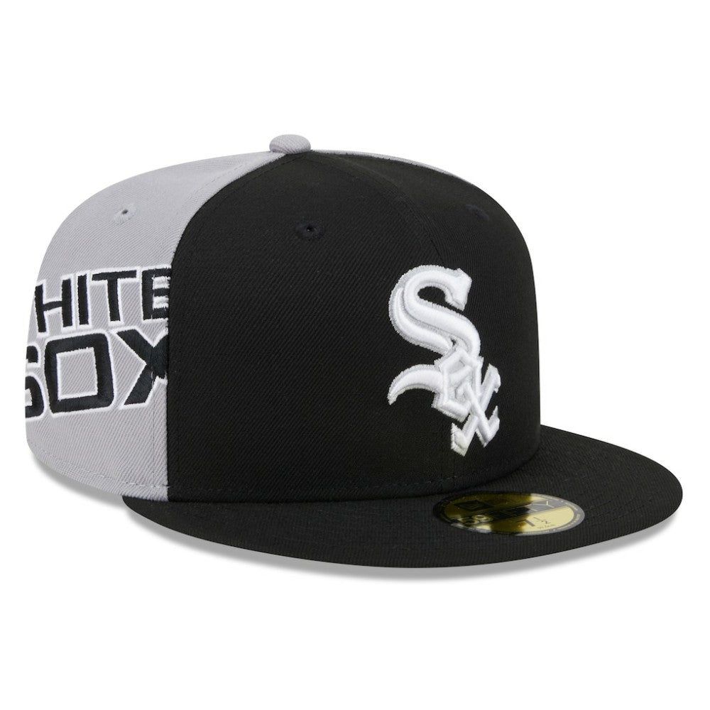 Chicago White Sox New Era Gameday Sideswipe 59FIFTY Fitted Hat - Black/Gray Hats