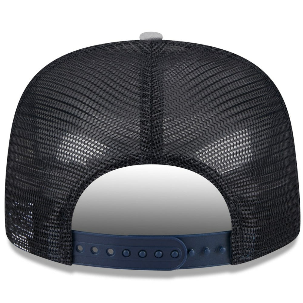New York Yankees New Era Team Foam Front A-Frame Trucker 9FIFTY Snapback Hat - White/Gray Hats