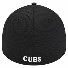 Chicago Cubs New Era Active Dash Mark 39THIRTY Flex Hat - Black Hats