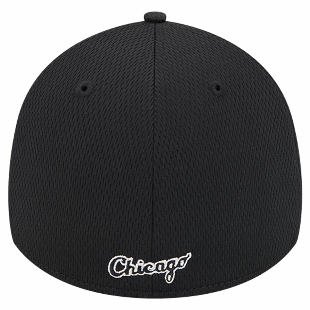 Chicago White Sox New Era Active Dash Mark 39THIRTY Flex Hat - Black Hats