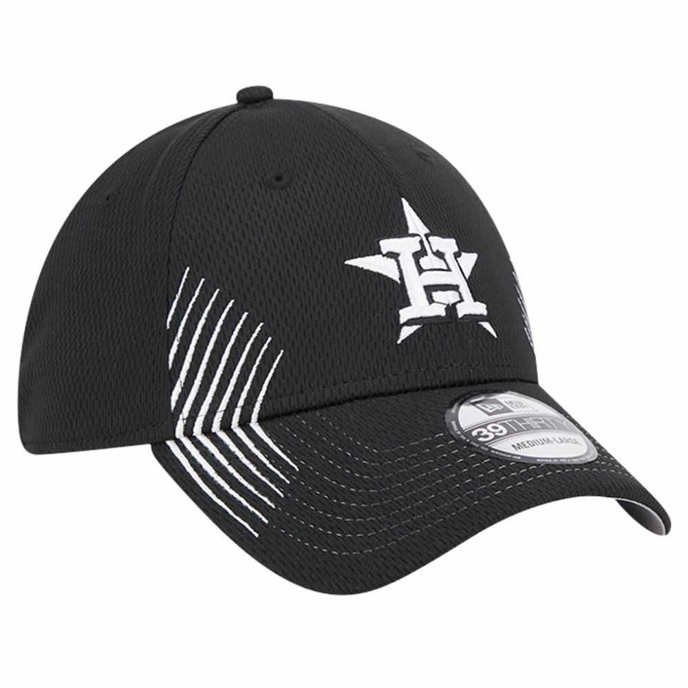 Houston Astros New Era Active Dash Mark 39THIRTY Flex Hat - Black Hats