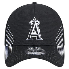 Los Angeles Angels New Era Active Dash Mark 39THIRTY Flex Hat - Black Hats