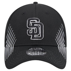 San Diego Padres New Era Active Dash Mark 39THIRTY Flex Hat - Black Hats