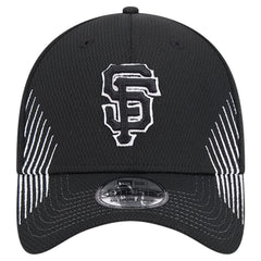 San Francisco Giants New Era Active Dash Mark 39THIRTY Flex Hat - Black Hats