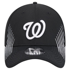 Washington Nationals New Era Active Dash Mark 39THIRTY Flex Hat - Black Hats