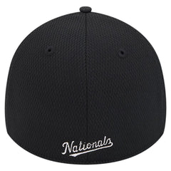 Washington Nationals New Era Active Dash Mark 39THIRTY Flex Hat - Black Hats