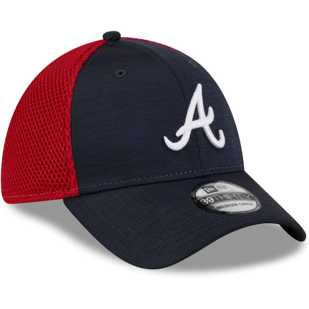 Atlanta Braves New Era Neo 39THIRTY Flex Hat - Navy Hats